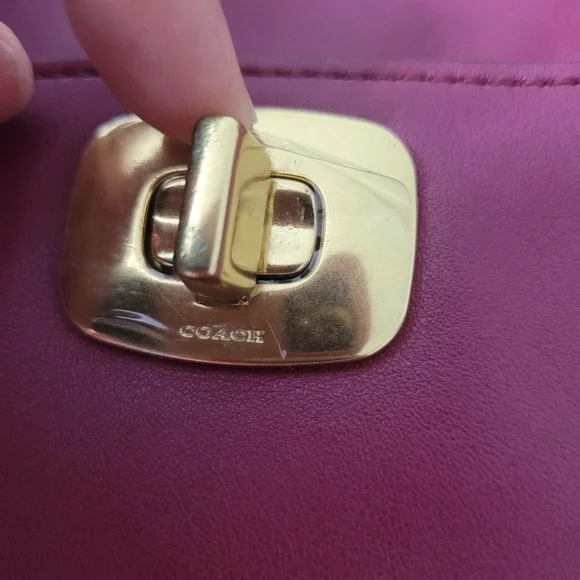 Coach Magenta Leather Chelsea Carryall Satchel - Picture 8 of 16